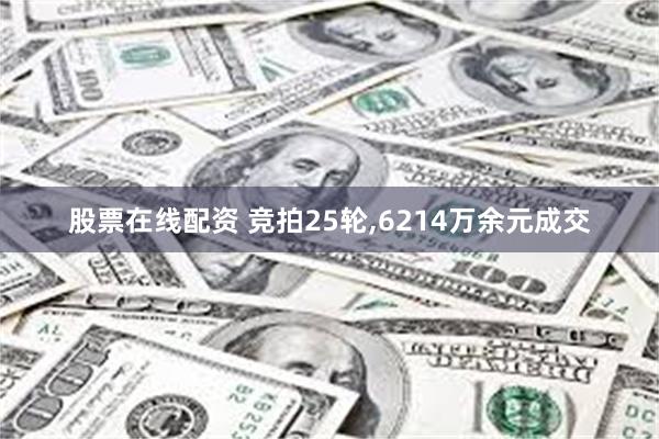 股票在线配资 竞拍25轮,6214万余元成交