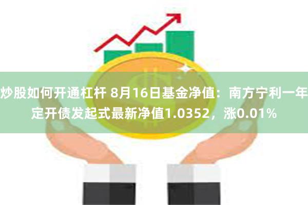 炒股如何开通杠杆 8月16日基金净值：南方宁利一年定开债发起式最新净值1.0352，涨0.01%