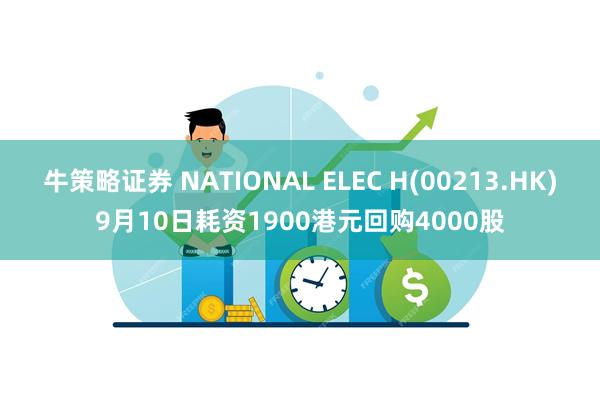 牛策略证券 NATIONAL ELEC H(00213.HK)9月10日耗资1900港元回购4000股