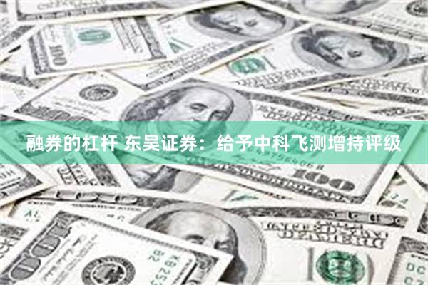 融券的杠杆 东吴证券：给予中科飞测增持评级