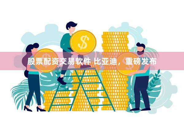 股票配资交易软件 比亚迪，重磅发布